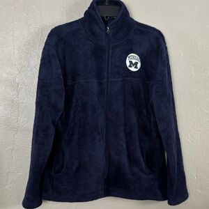 ProEdge Women’s Cozy Full Zip Jacket University of Michigan XL Blue